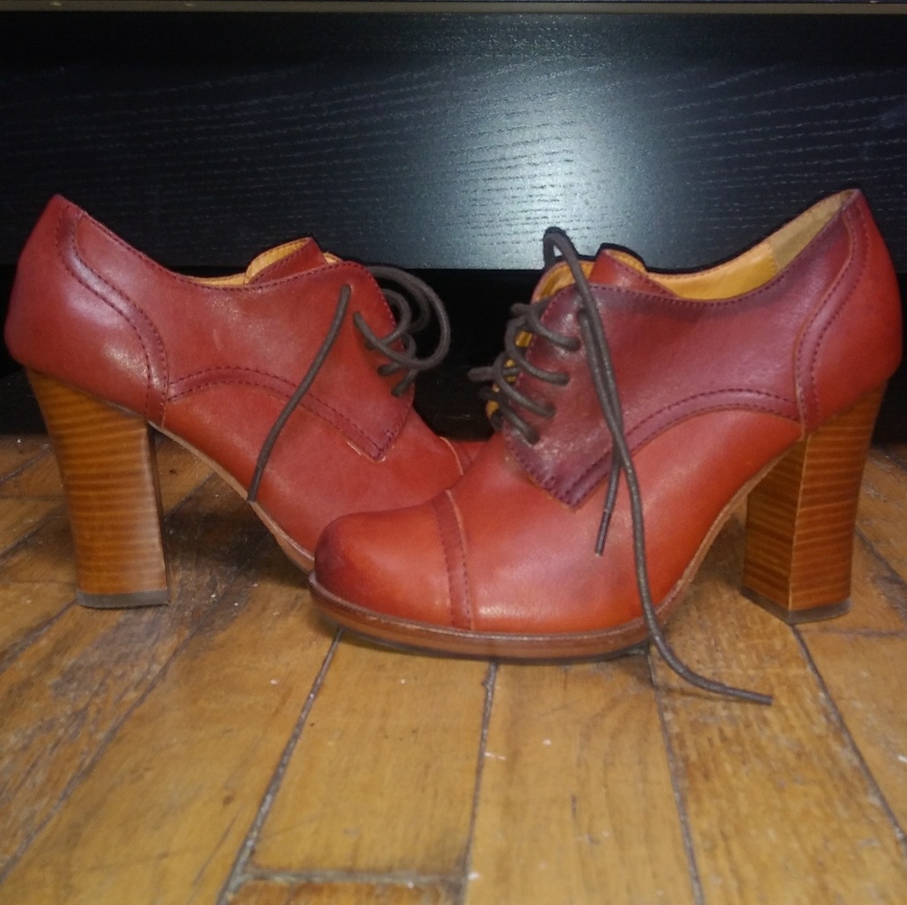 KORK-EASE GENUINE LEATHER COGNAC/ RUST SHOES